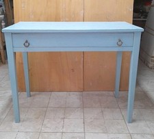 Tavolo Scrittoio Con Cassetto Laccato Shabby Inizio 900. Mis. 98x48x77. Antico.