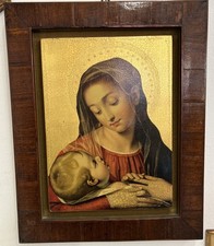 Quadro Icona Sacra Madonna Con