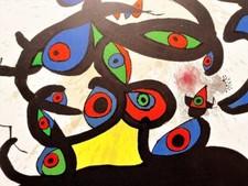 Joan Mirò - Litografia vintage originale - Galerie Maeght Parigi - 1978 80 x 56 