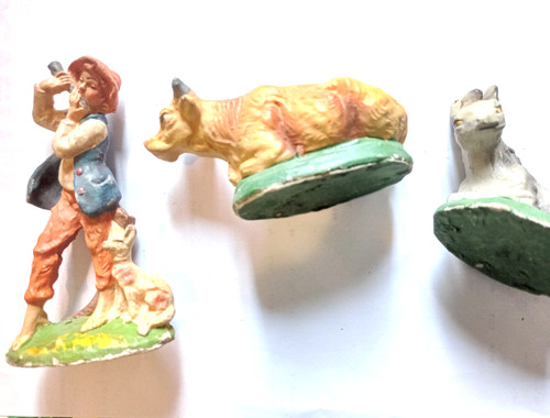 Lotto 4 statuine presepe - statuine,