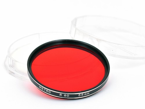 Filtro colorato rosso 55mm - filtro, 55