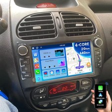 Per Peugeot 206 206CC 2001-2016 Carplay Android 14 Autoradio GPS NAVI SWC 2+64GB