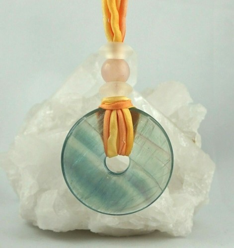 Collana fluorite donut - donut, con