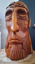 Testa Di Cristo, Artigianato Scultura Legno