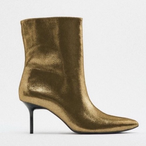 Stivaletti zara metallic - zara,