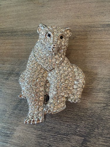 Spilla orso polare - , cristallo