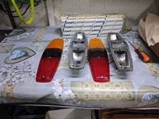 COPPIA FANALI POSTERIORI FORD TRANSIT MK1 PRIMA SERIE FUME COMPLETI NOS