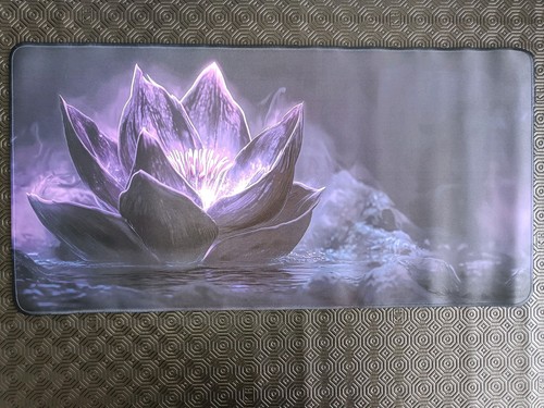 Black lotus playmat tcg merch - lotus,