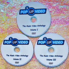 POP UP VIDEO 3 DVD Set Music Video Anthology 6 Hrs 70s 80s 90s Duran PRINCE U2