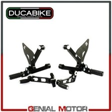 Pedane Regolabili Nero Eco PRSCE01DD Ducabike Ducati PAUL SMART 2000 > 2008