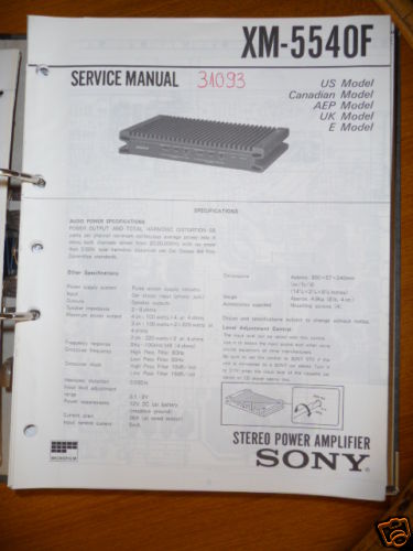 Manuale servizio per sony - di,