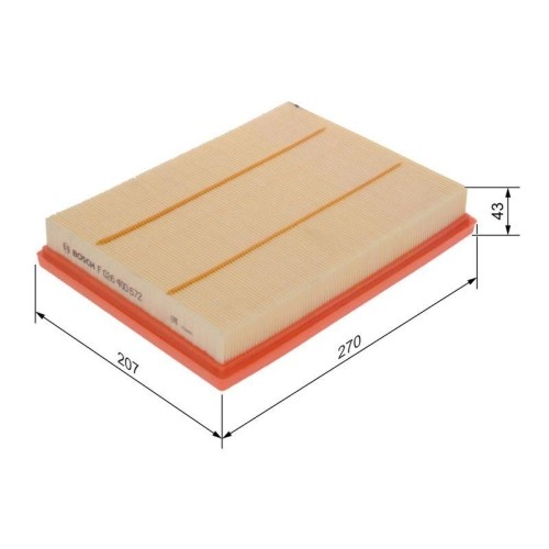 Filtro aria bosch f026400672 - filtro,