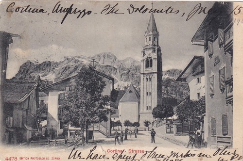 Cartolina belluno cortina - cartolina, di