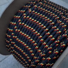 STOCK 15 MT. CIMA SCOTTA ø 7 Mm. NERA BARCA VELA CORDA NAUTICA ALTA RESISTENZA