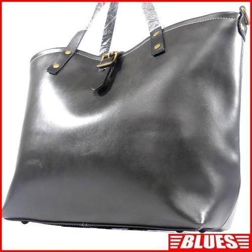 Borsa tote tutta pelle - n.b.,