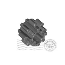 2x LEGO 10928 Ingranaggio 8 Denti Tipo 2 Grigio scuro | 6012451