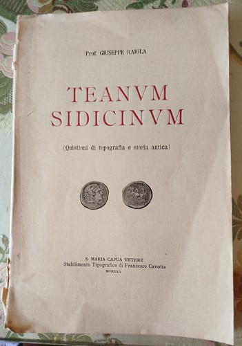 Teanum sidicinum quistioni - sidicinum, (quistioni