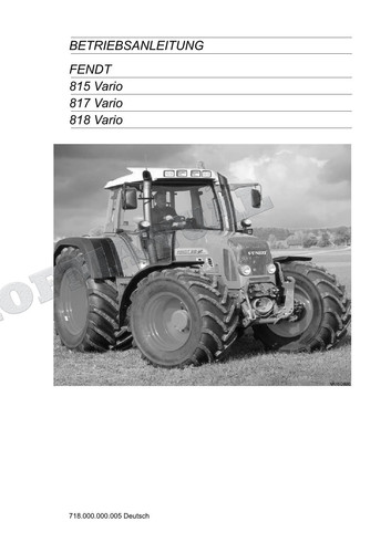 Fendt 815 817 818 - 818, vario