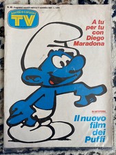 Tv Sorrisi e Canzoni N.46 I Puffi anno 1984 - Mondadori Ottimo - Diego Maradona
