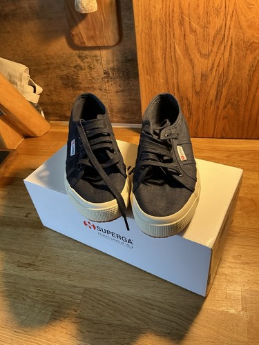 Superga 2750 lino blu navy