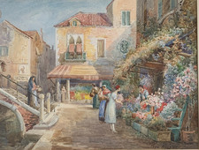 Splendido antico acquerello
