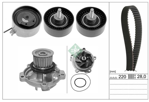 Kit distribuzione pompa - distribuzione,
