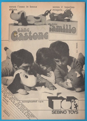 Sebino toys cane gastone 1975 - sebino,