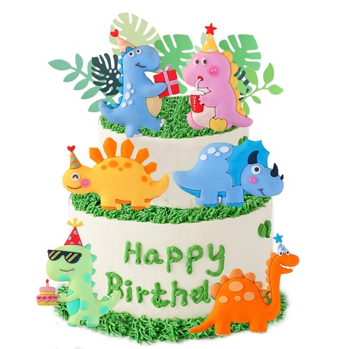 Decorazioni torta dinosauri - , 6