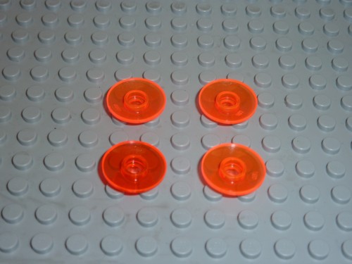 Lego trneonorange round - x,