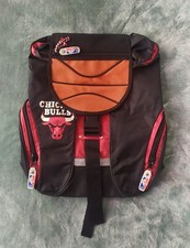 Zaino da basket vintage Chicago Bulls borsa da scuola modling stock morto NUOVO