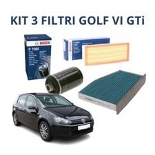 KIT TAGLIANDO 3 FILTRI BOSCH GOLF VI GTi