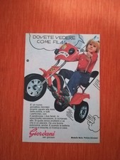 PUBBLICITA' ORIGINALE - ADVERTISING ARTICOLI PER BAMBINI "GIORDANI" anni 70