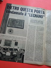 1952 ARTICOLO FOTO SQUALIFICA SQUADRA CALCIO LEGNANO CATANZARO ARBITRO TASSINI