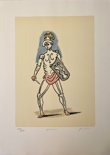 Gladiatore 1972 litografia - 1972,