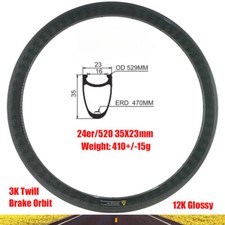 Cerchio carbonio strada 24 520