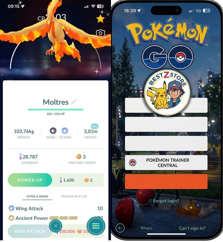 Pogo shiny galar moltres - shiny,