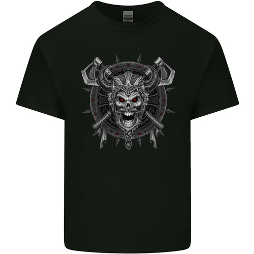 Viking skull con spade scudo - viking,