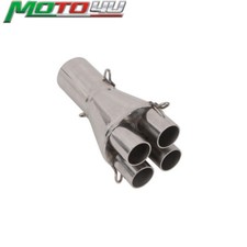 Per BMW K100 K75 Cafe Racer Scrambler Adattatore Scarico Acciaio Inox Dritto