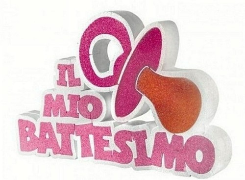 Scritta polistirolo mio - scritta,