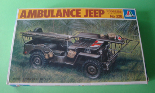 Italeri ambulanza jeep - ambulanza, n.326