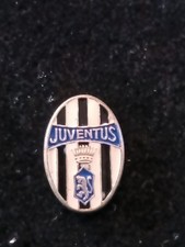 Calcio Distintivo Vintage Spilla Pin Juventus Football Club Argento 925 Marcato