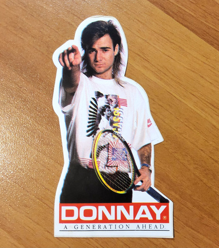 Agassi donnay sticker - donnay,