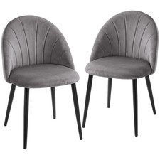 HOMCOM Set 2 Sedie per Sala da