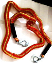 Corda Rimorchio, Traino Doppio Gancio ad innesto rapido +- 4 metri di lunghezza