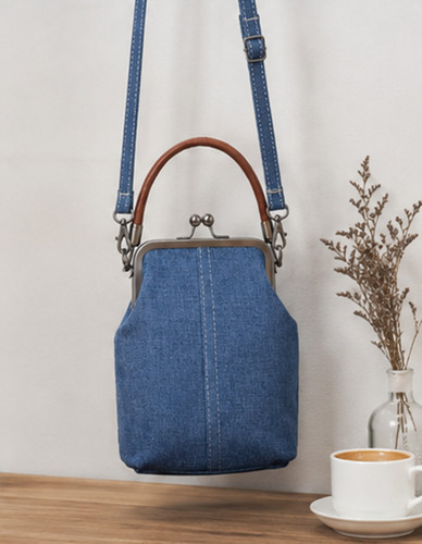 Borsa tracolla denim - tracolla, kiss