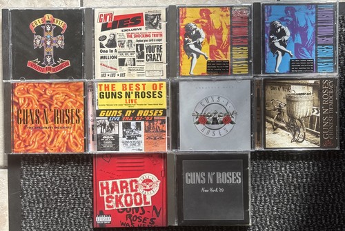 10x guns roses cds - guns,