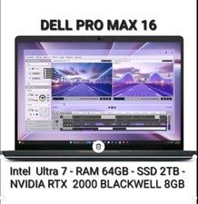 Dell Pro MAX 16 MC16250 Intel Ultra7 RAM 64GB SSD 2TB RTX PRO 2000 BLACKWELL 8GB