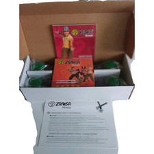 Zumba Fitness Toning Sticks Total Body Workout System DVD Set Nuovo con scatola