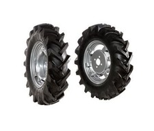 Coppia ruote gommate 5.00-12"