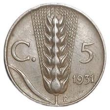 Moneta 5 Centesimi 95 anni